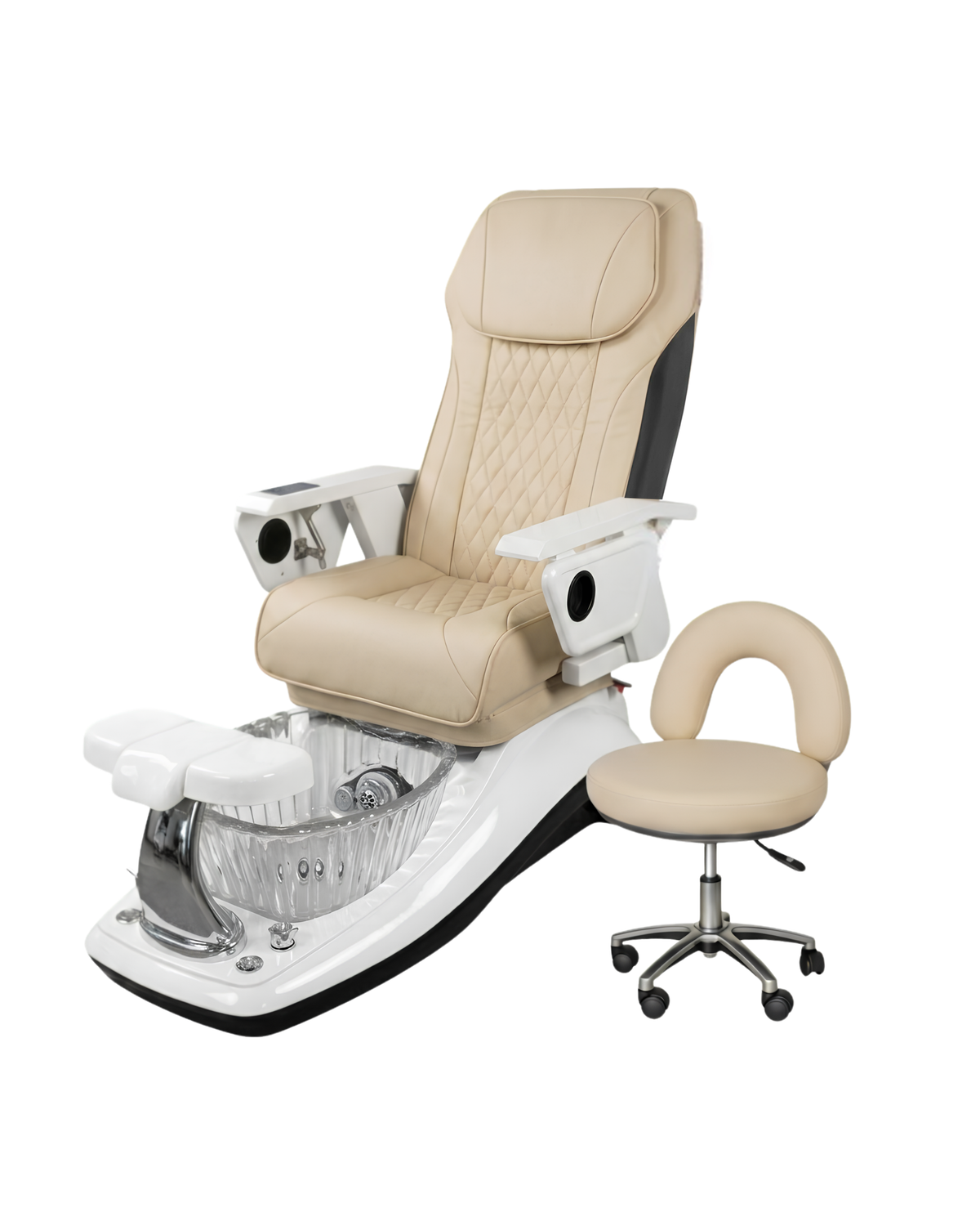 Model T Pedicure Chair & PB-1002 Stool Set