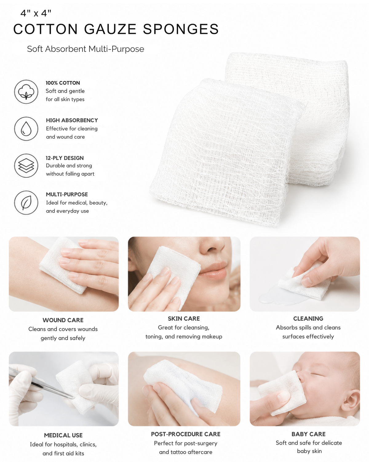 Crown Cotton Gauze