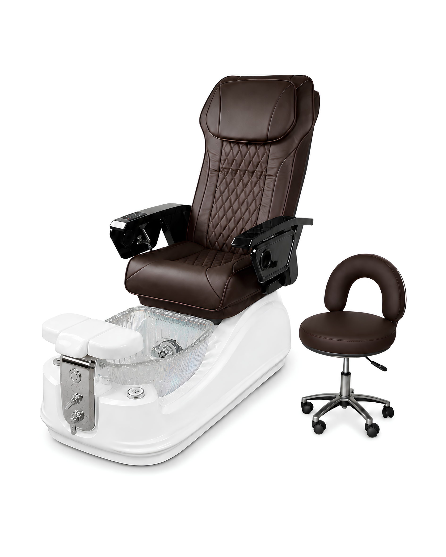 Model Y1 Pedicure Chair & PB-1002 Stool Set