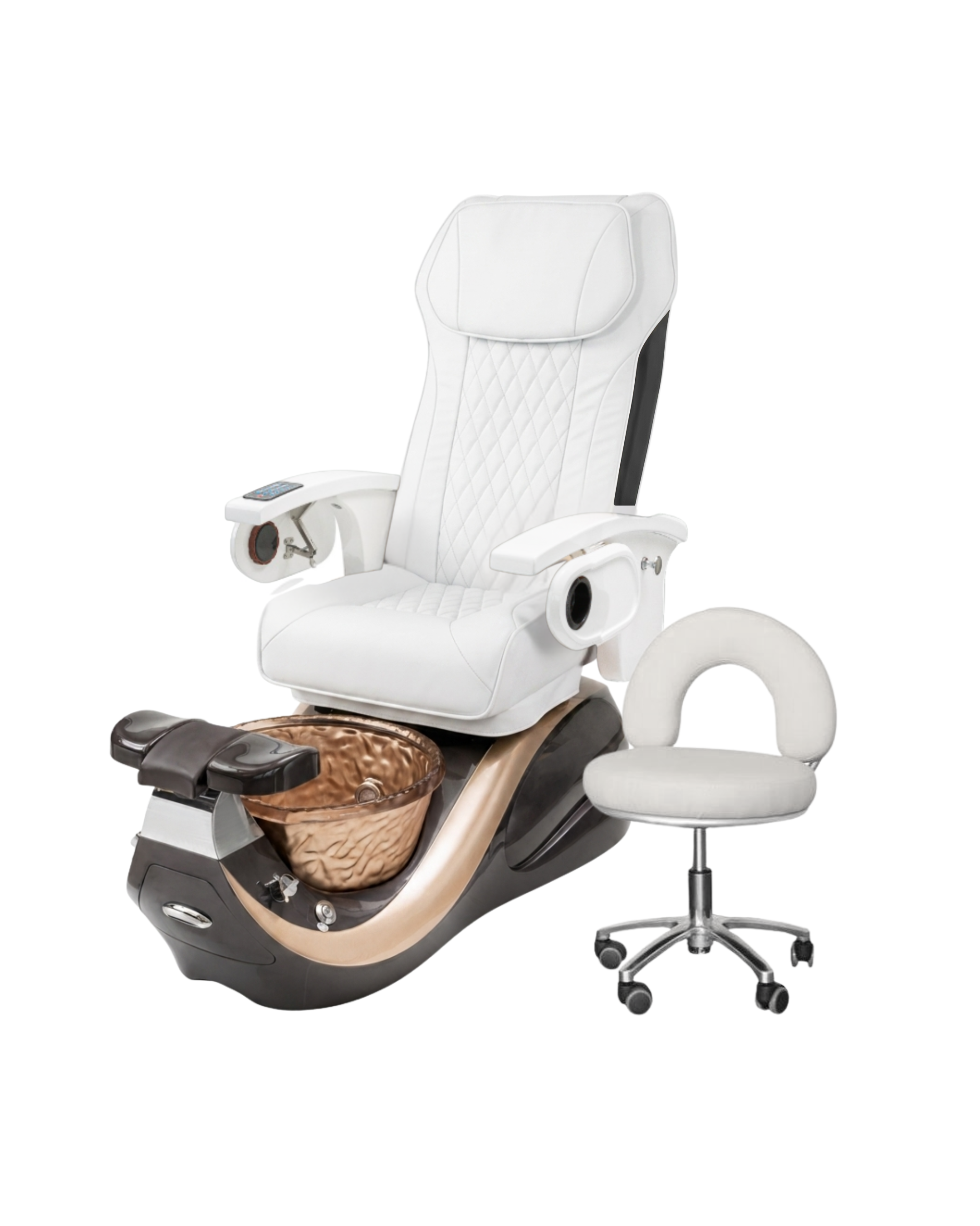 Model A Pedicure Chair & PB-1002 Stool Set