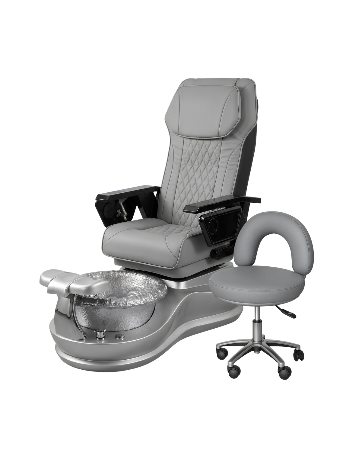 Model S Pedicure Chair & PB-1002 Stool Set