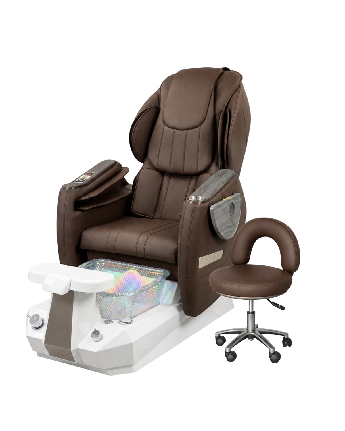 Model Z Pedicure Chair & PB-1002 Stool Set