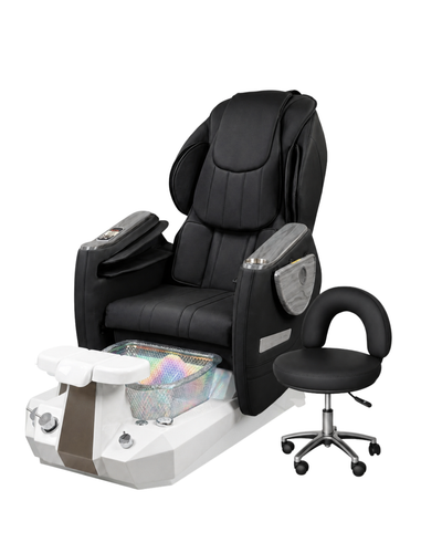 Model Z Pedicure Chair & PB-1002 Stool Set