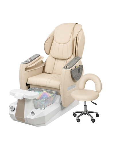 Model Z Pedicure Chair & PB-1002 Stool Set