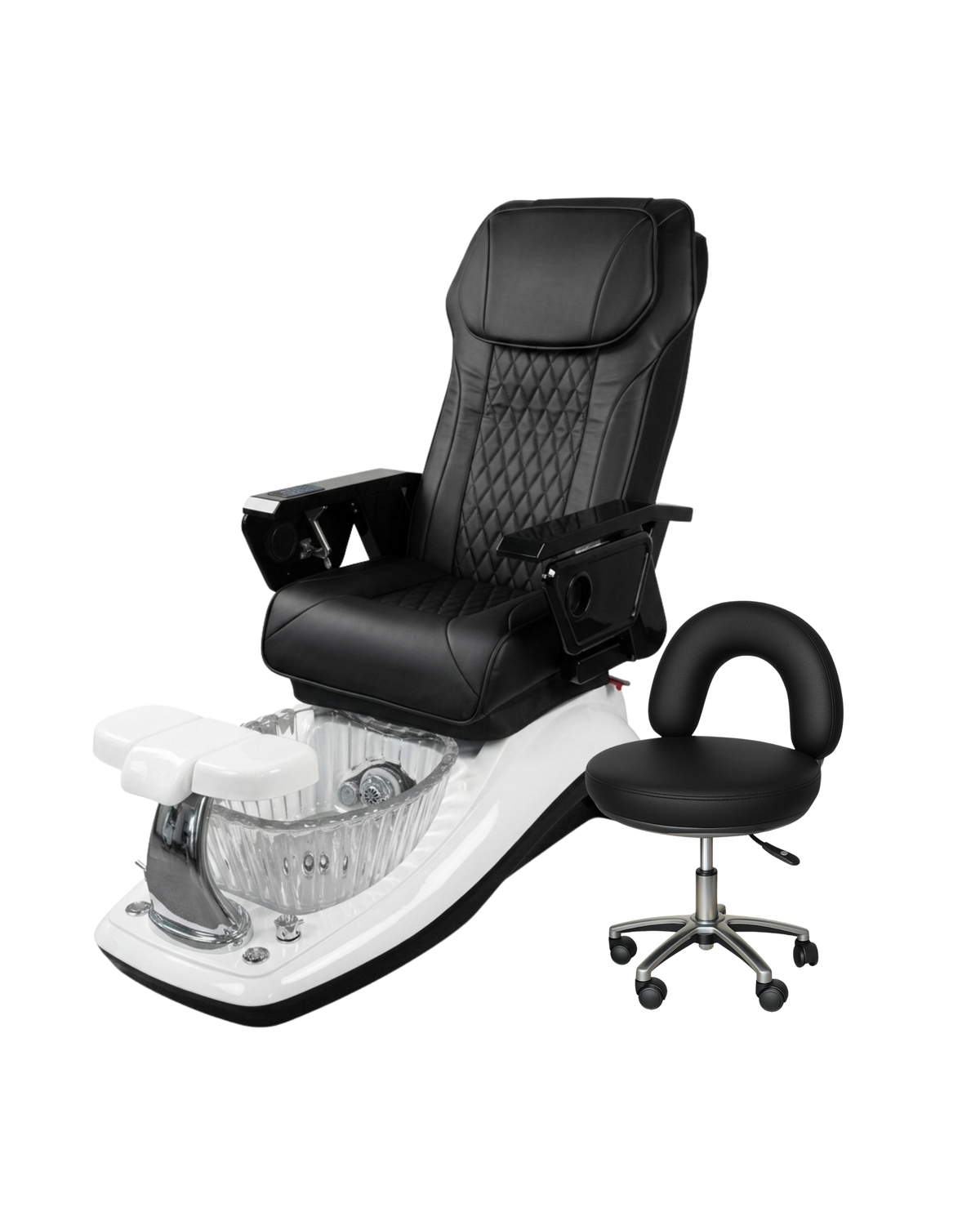 Model T Pedicure Chair & PB-1002 Stool Set