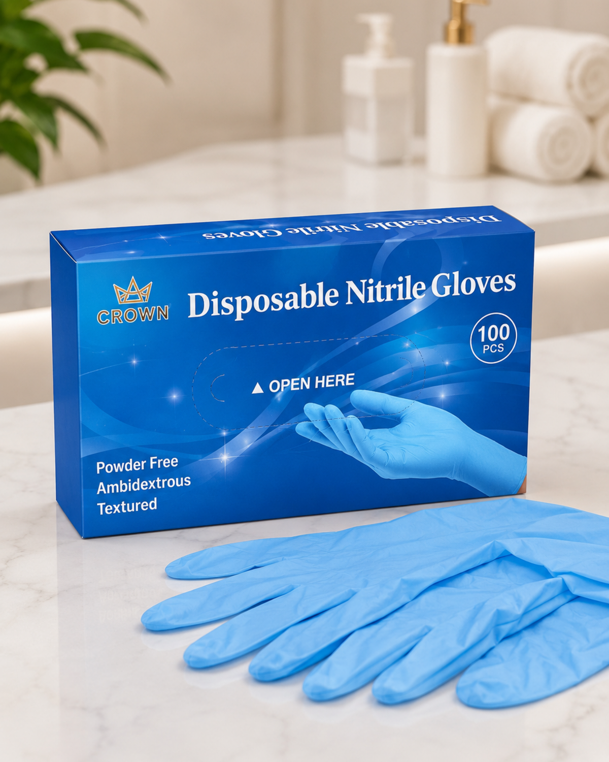 Crown Nitrile Gloves