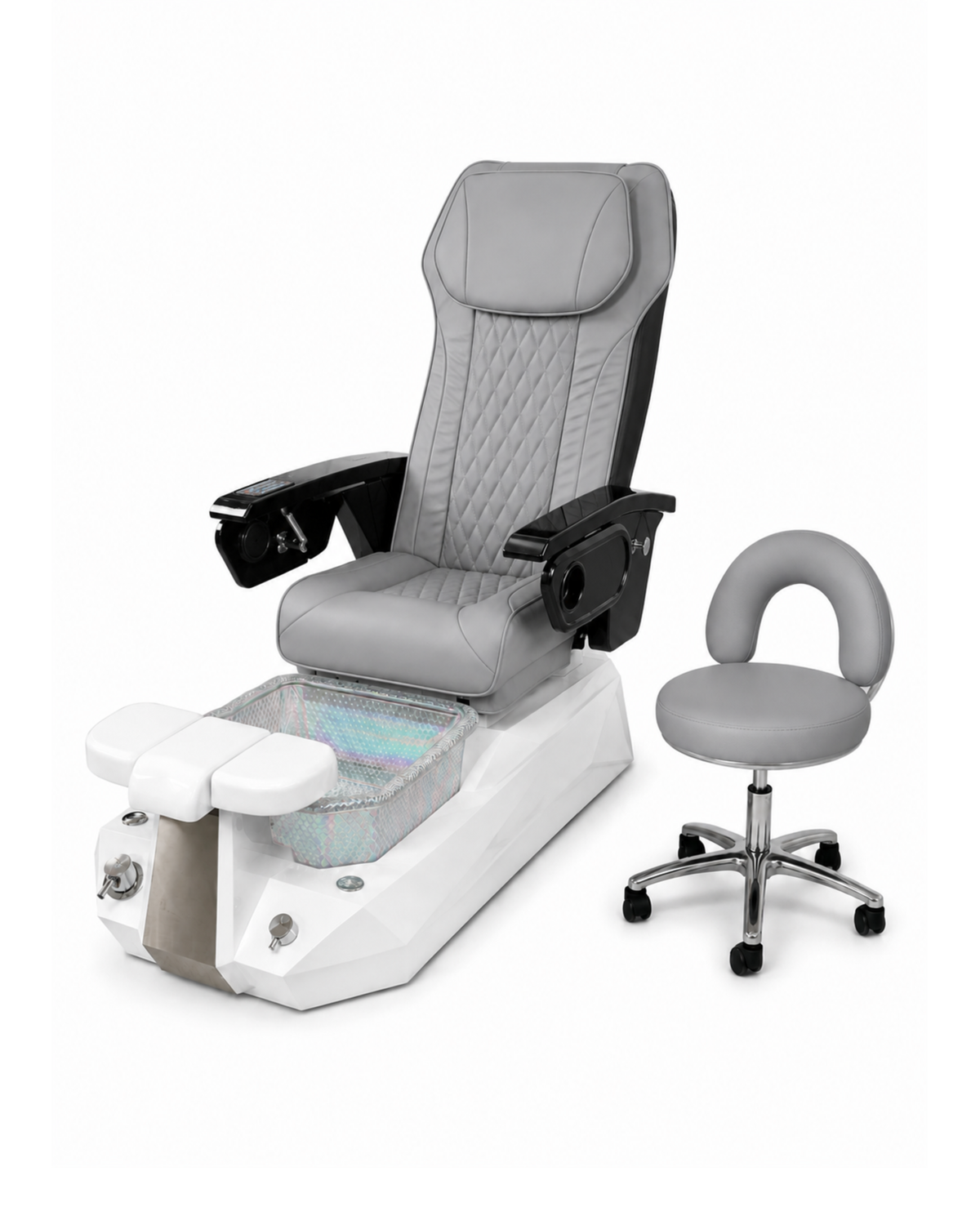 Model Z1 Pedicure Chair & PB-1002 Stool Set
