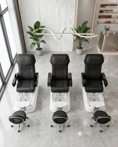 Model Y1 Pedicure Chair & PB-1002 Stool Set