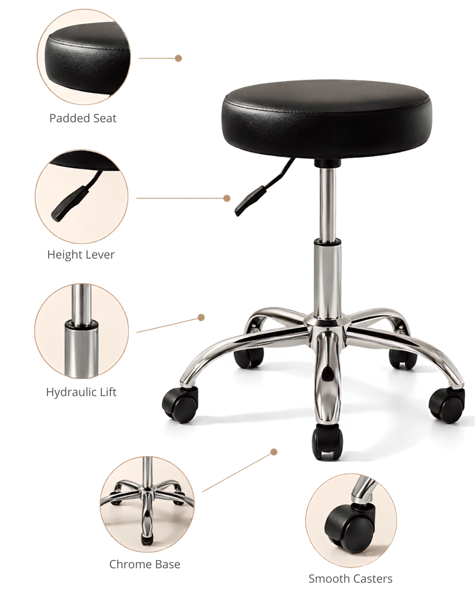 Esthetician Stool PB-2006