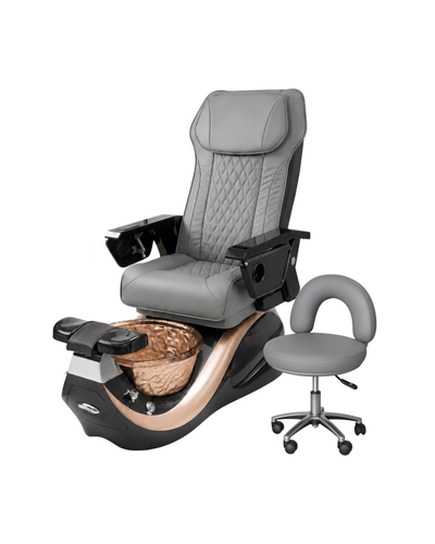 Model A Pedicure Chair & PB-1002 Stool Set