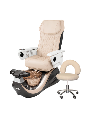 Model A Pedicure Chair & PB-1002 Stool Set