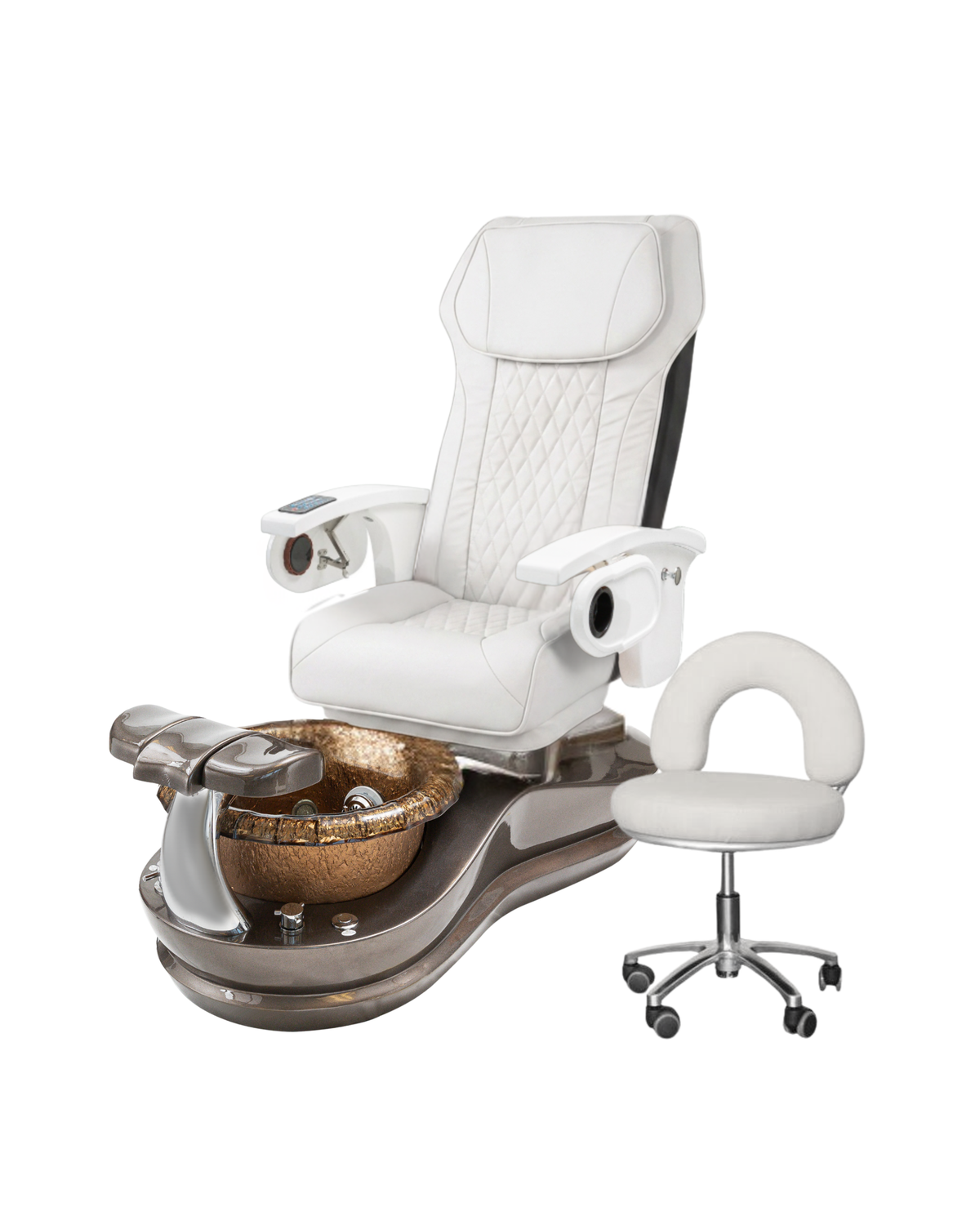 Model F Pedicure Chair & PB-1002 Stool Set