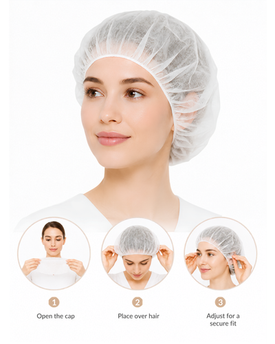 Surgical Non Woven Disposable Bouffant Clip Cap
