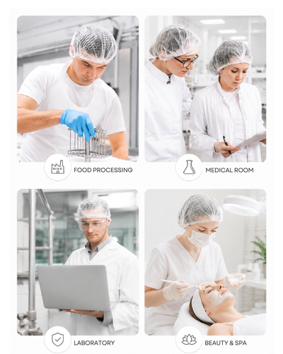 Surgical Non Woven Disposable Bouffant Clip Cap
