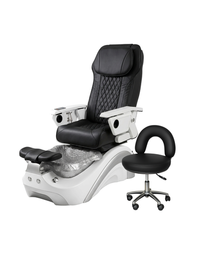 Model P Pedicure Chair & PB-1002 Stool Set