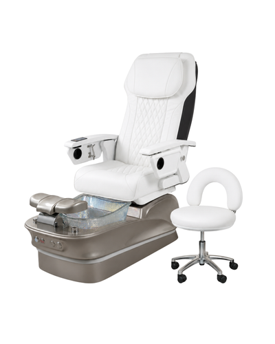 Model Q Pedicure Chair & PB-1002 Stool Set