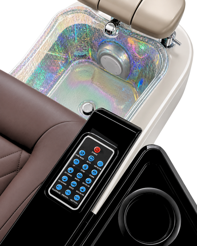 Model Q Pedicure Chair & PB-1002 Stool Set