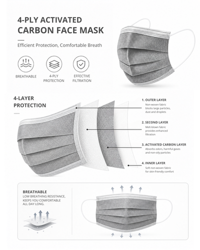 Crown Surgical Face Mask