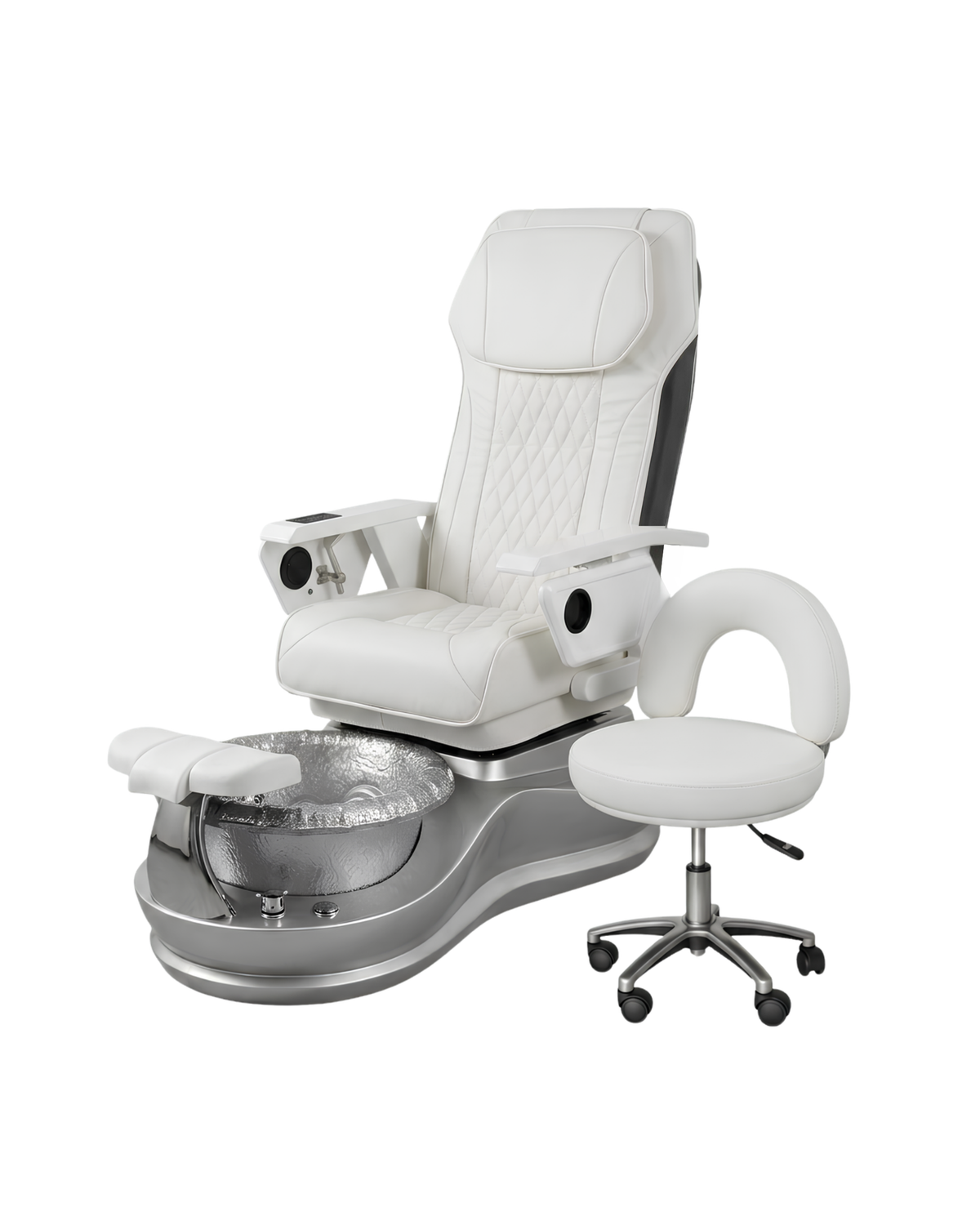 Model S Pedicure Chair & PB-1002 Stool Set