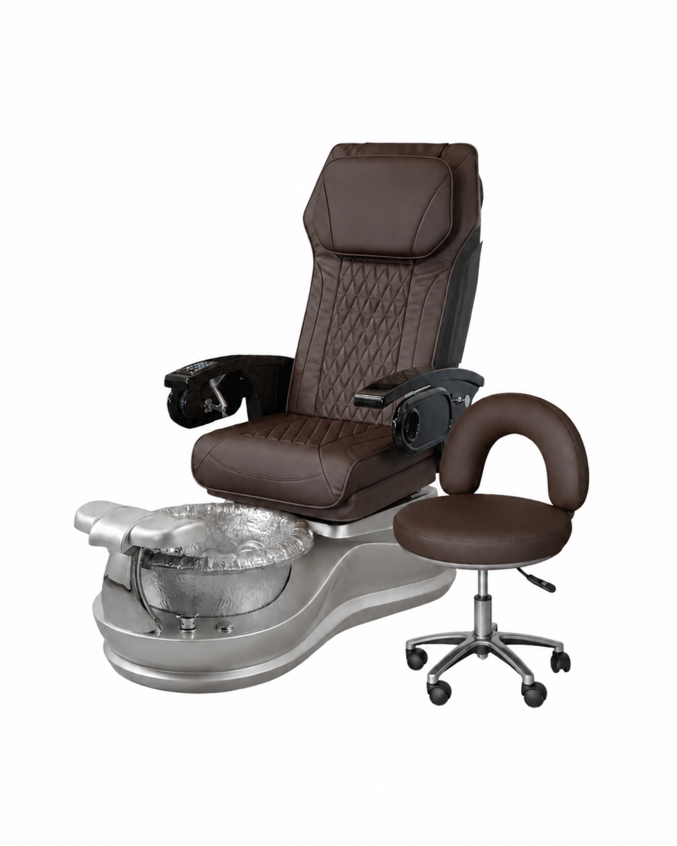 Model S Pedicure Chair & PB-1002 Stool Set
