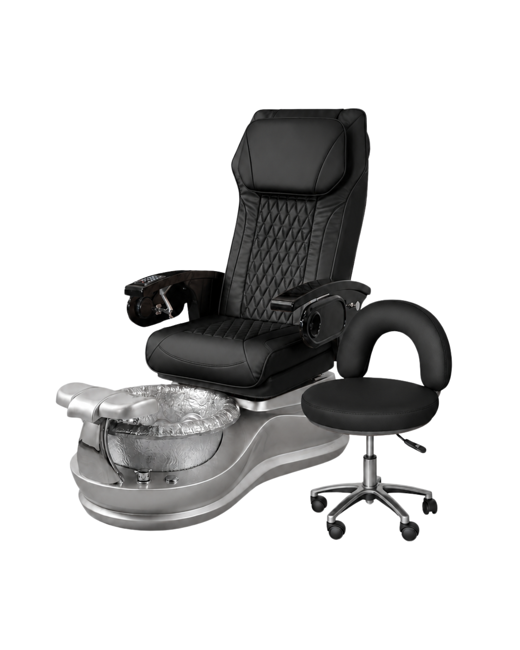 Model S Pedicure Chair & PB-1002 Stool Set
