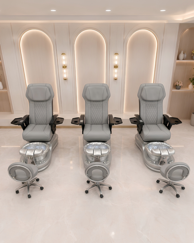 Model S Pedicure Chair & PB-1002 Stool Set