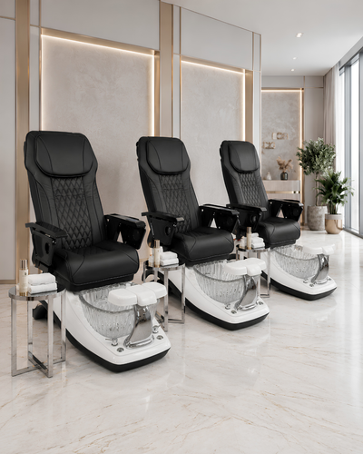 Model T Pedicure Chair & PB-1002 Stool Set