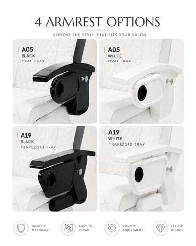 Pedicure Chair Armrest Set